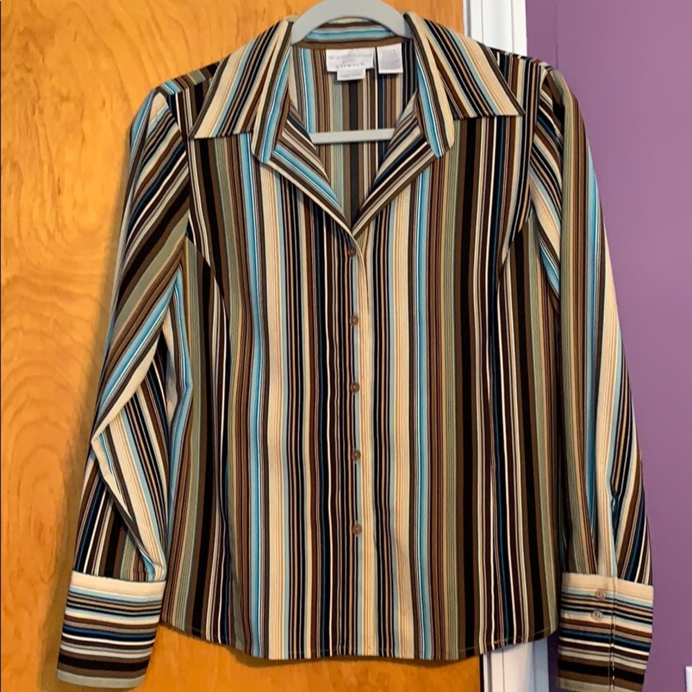 Worthington Petite striped blouse